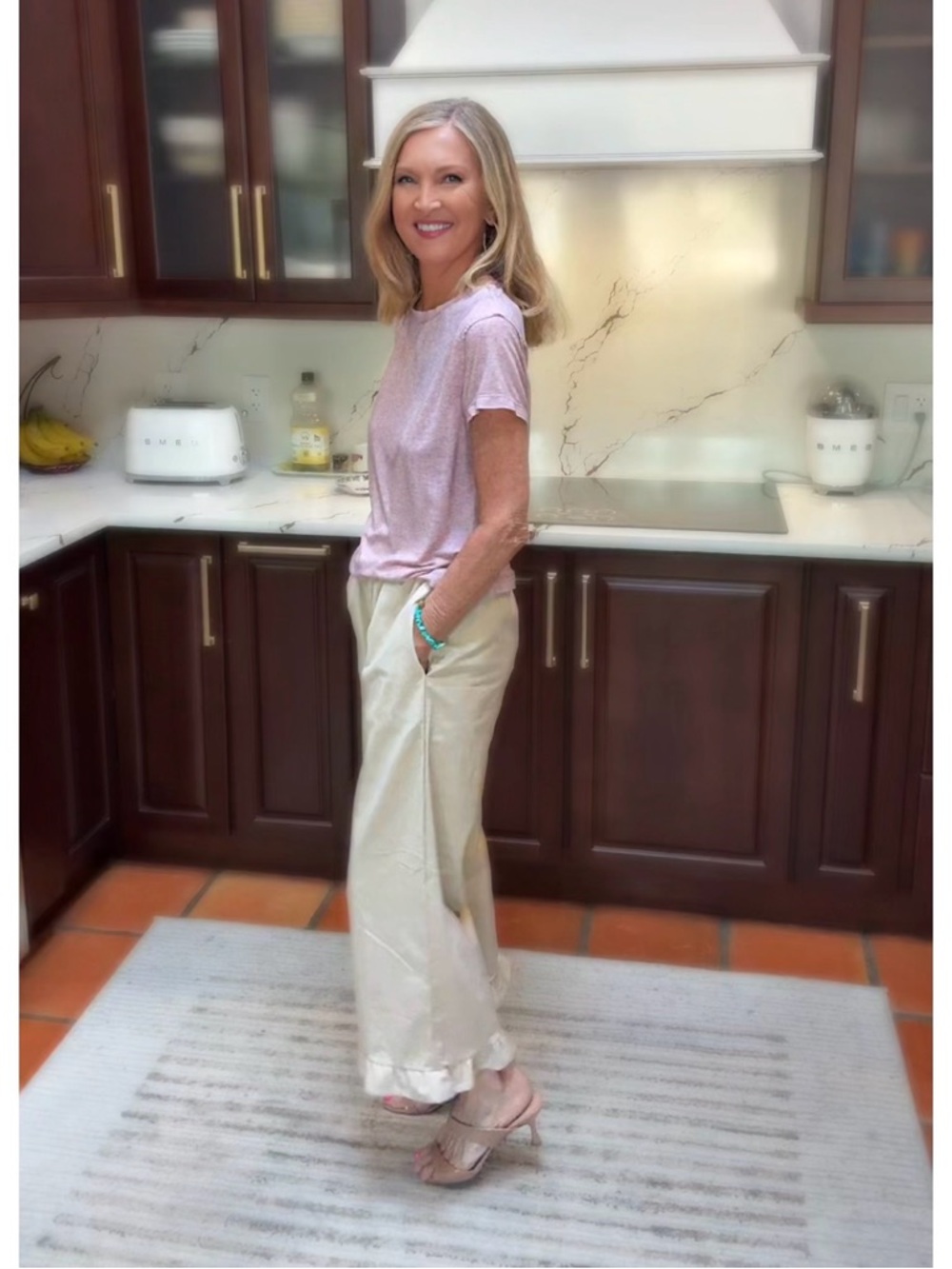 NWT Beige Linen Blend Pants-S - Picture 5 of 17